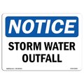 Signmission OSHA Notice Sign, Storm Water Outfall, 10in X 7in Aluminum, 7" W, 10" L, Landscape OS-NS-A-710-L-18499